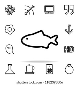 a fish icon. web icons universal set for web and mobile on white background