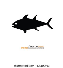 fish icon.fish.vector illustration.