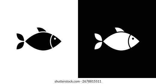 Ícones de peixe. ícone de vetor de glifo. Ilustração vetorial eps 10