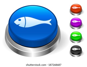 Fish Icons on Round Button Collection