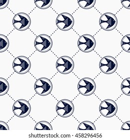 Fish icons, Seamless nautical pattern with fishes