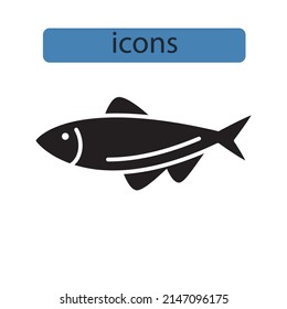 fish icons  symbol vector elements for infographic web