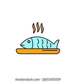 fish icons  symbol vector elements for infographic web
