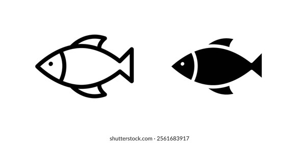 Fish icons for web ui designs