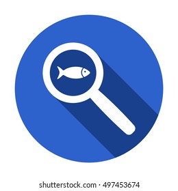 Fish Icon,vector. Flat design.