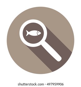 Fish Icon,vector. Flat design.