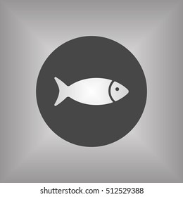 Fish Icon,vector. Flat design.