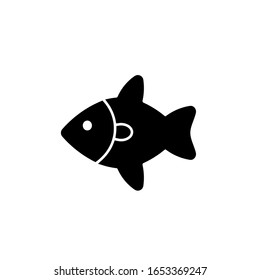 Fish icon,vector illustration. Flat design style. vector fish icon illustration isolated on White background, fish icon Eps10. fish icons graphic design vector symbols.