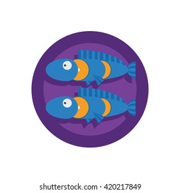 Fish Illustration - Flat Icon