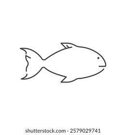 Fish illustration logo icon vector template