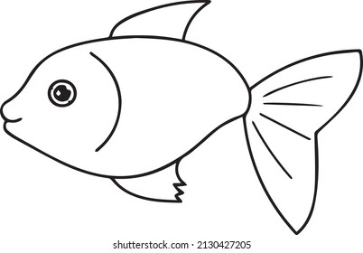 Fish illustration vector any design