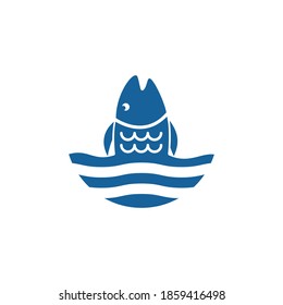 Fish ilustration Logo vector template