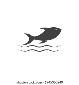 Fish ilustration logo vector template