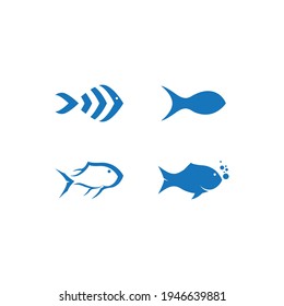 Fish ilustration logo vector template