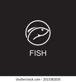 Fish ilustration logo vector template