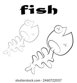 fish image, can be used as a logo, icon, background