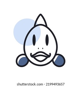 Fish isolated icon. Animal head vector illustration. Agriculture sign. Graph symbol for your web site design, logo, app, UI. EPS10.