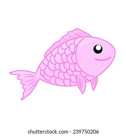 fish isolated illustration on white background