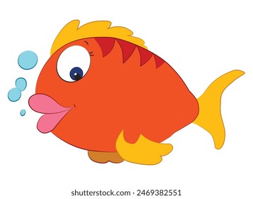 Fish isolated on white background