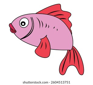 A fish isolated on white background