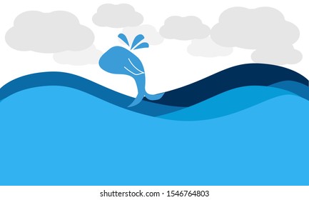 Fish jump in to the sky 