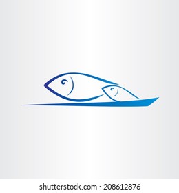 fish jump from water icon design