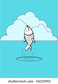 fish jumping from the water