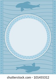 fish kitchen menu Vector