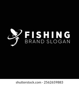 FIsh or Koi Fish or Fishing logo with simple design and color.