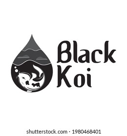 Fish koi logo and symbol vector