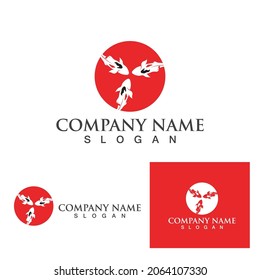 Plantilla del logotipo de Fish KOI. Símbolo vector creativo