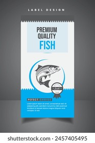 Fish Label Design Fish Boxing Bio Lebensmittelverpackung Label Design 
