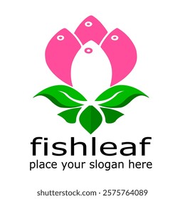 FISH LEAF PLACE YOUR SLOGAN HERE