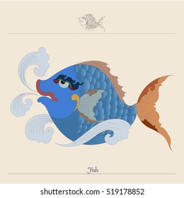 Fish legendary Thai art