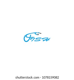 FISH LETTER LOGO VECTOR INSPIRATIONS