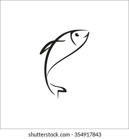 Fish Line Art