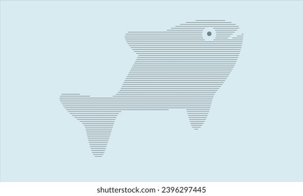 Fish Line art eps file