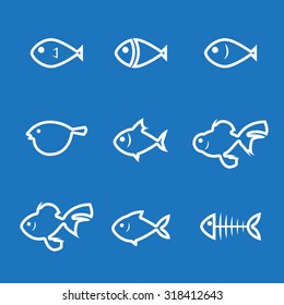 fish line icon 