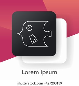 fish line icon