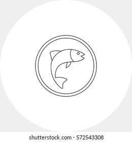 Fish Line Icon