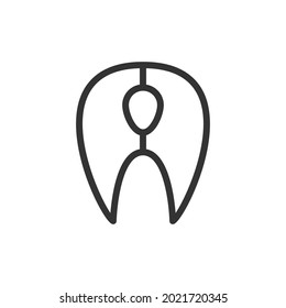 Fish line icon, sign or symbol. Premium pictogram in trendy outline style. Fish pixel perfect vector icon isolated on a white background. 