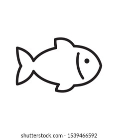 fish line icon vector illustration eps 10 isolated