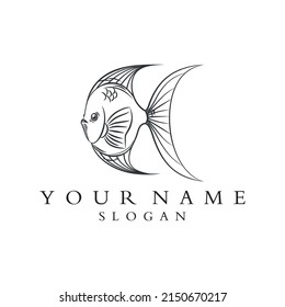 Logo der Fischlinie, Vektordesign