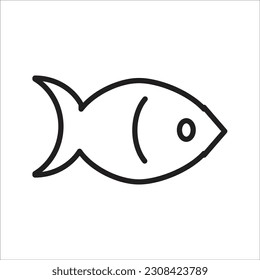 fish line new vector icon