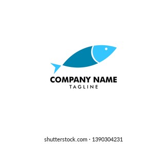 Fish Logo abstract design vector template, Seafood shop store restaurant Logotype concept icon