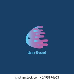 Fish logo awesome vector illustration