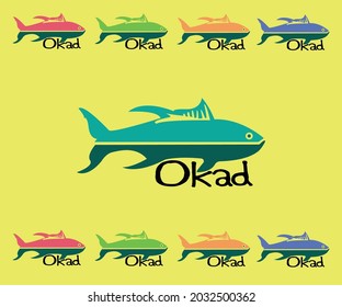 Fish Logo With with color variants