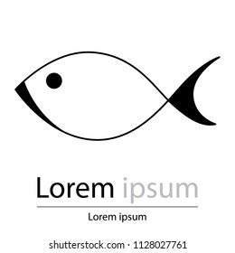 Fish logo design.