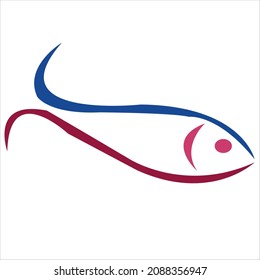diseño de logotipo de pescado de compañía.ilustración de arte vectorial de peces.diseño creativo de icono de pescado.gráfico de plantilla de pescado