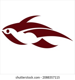 fish logo design of company.fish vector art illustration.creative fish icon design.fish template graphic